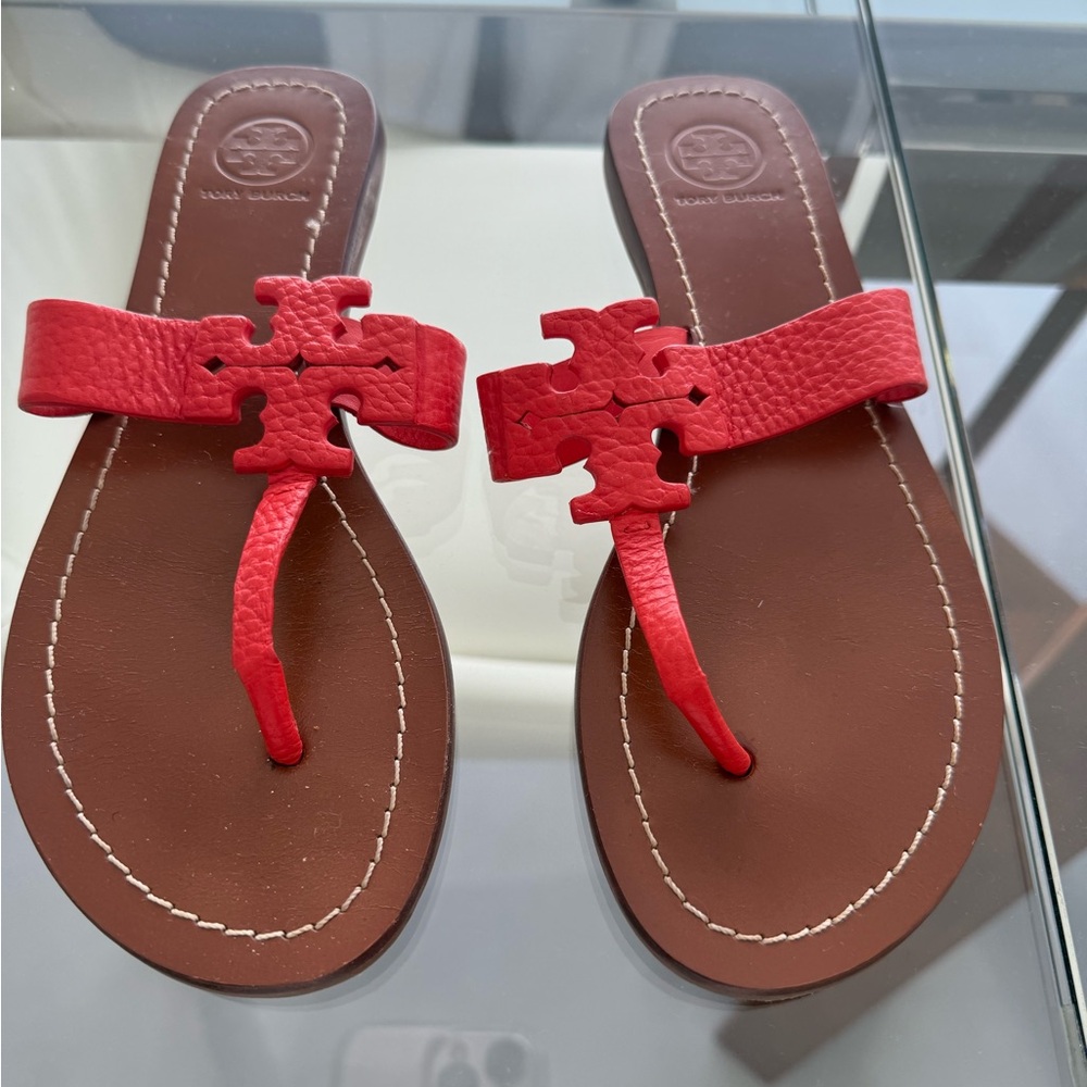 Tory Burch Red Thong Sandals